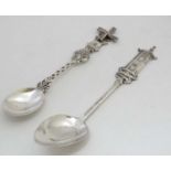 An American sterling silver souvenir teaspoon marked 'China Town' San Francisco ' to handle 5 1/2"