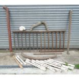 Architectural Salvage : A pair of early 19thC oak & elm balustrades with turned wood balusters of