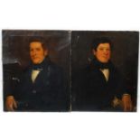Ethan Allen Greenwood (1779-1856) American, Oil on canvas , a pair of portraits (2),