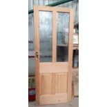 Pine glazed external door CONDITION: Please Note - we do not make reference to the