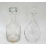 2 decanters CONDITION: Please Note - we do not make reference to the condition of