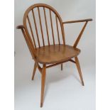 Ercol blonde open arm chair CONDITION: Please Note - we do not make reference to