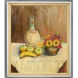 G Hodges XX, Oil on board, Still life, Signed lower right.