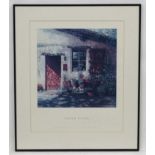 * After Peter Evans XX, Print for John Davies Gallery, ' Stow -on-the-Wold , Red Door '.