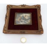 Miniature picture in frame CONDITION: Please Note - we do not make reference to the