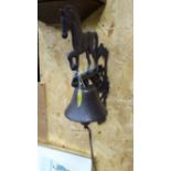 21st C Painted cast metal 'Horse' door bell CONDITION: Please Note - we do not make