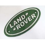 21stC Landrover sign CONDITION: Please Note - we do not make reference to the