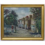 Paley , June 1967, Oil on canvas, Nottingham Georgian Villas street scene , Signed lower left, 24