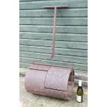 Salvage / Architectural : Garden Roller ; An antique cast iron push / pull garden lawn roller ,