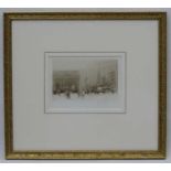 William Walcot R.E. (1874-1943), Signed etching, Newcastle street c.