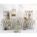 Apothecary / Pharmacists / Chemists Bottles: A large collection of approximately 41 late 19thC /