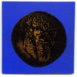 *Nicolas May (b.1962), Oil on canvas, Eclipse II . 10, Bears Frith Street Gallery verso. 18 x 18"