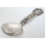 A Norwegian white metal souvenir spoon marked ' Norge ' 4 3/4"" long CONDITION: Please Note - we