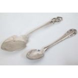 A silver teaspoon by George Jensen in rose pattern ( lilly of the valley or Liljekonval) 3 3/4""