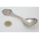 A white metal souvenir spoon marked 'Vejen' 5 1/4"" long CONDITION: Please Note - we do not make