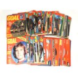 Football: A large collection of approximately 52 1960s and 70s issues of '' Goal '' magazine ,