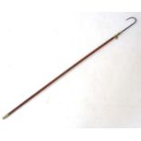 XIX fishing : Hardy Bros Makers Alwick , a long handled brass and wooden Gaff with tether loops ,