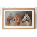'Three Kings' Racehorses sporting print CONDITION: Please Note - we do not make