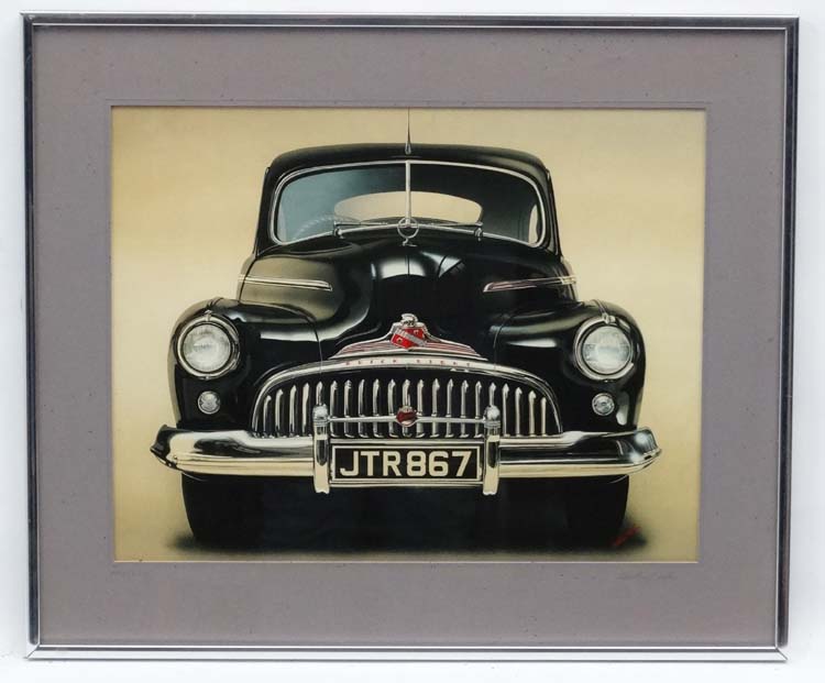 Automobilia : After Martin Sexton XX , Signed coloured print, Buick Eight,