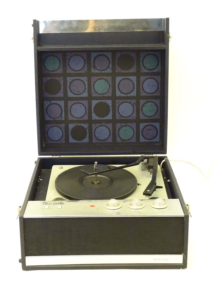 Vintage Retro : a 1960's Bermuda Dansette Monarch vinyl record player , - Image 6 of 6