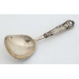 A William IV silver caddy spoon Hallmarked Birmingham 1830 maker Taylor & Perry 3 3/4" long