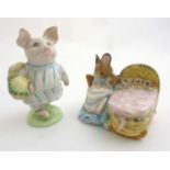 Beatrix Potter: 2 Beswick figures from the 'Peter Rabbit' series by Beatrix Potter,