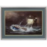 After Derek Scott, (1928-2002), Limited edition lithograph, The Mumbles Lifeboat,