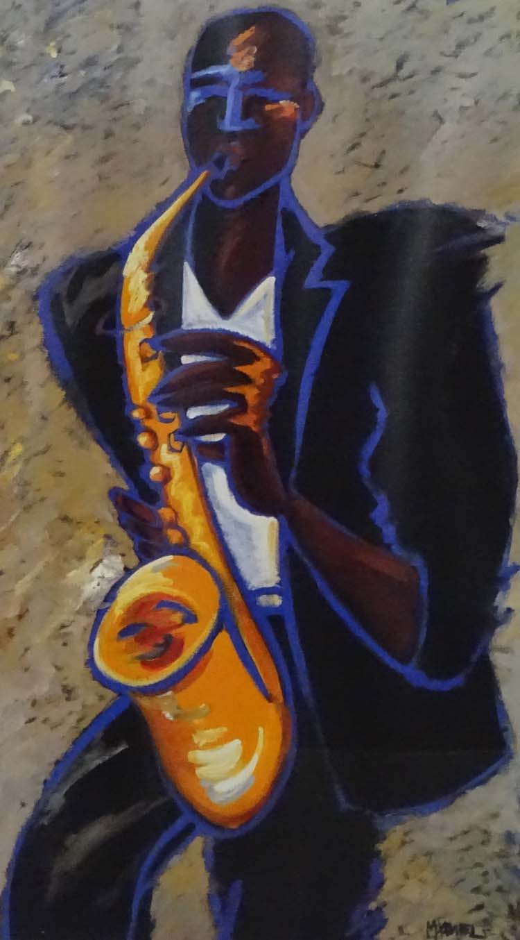 Marsha Hammel (1949), Coloured print, Jazz saxophone player / musician, - Image 4 of 6