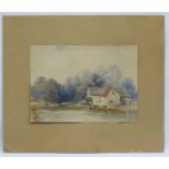 H..ley 1846 English School, Watercolour, The old watermill, Signed and dated lower left.