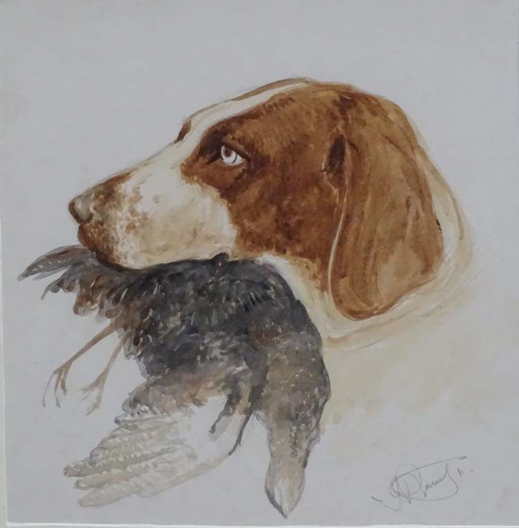 James Hardy Jnr (1832-1889) British Canine School, Watercolour Dog Portrait, - Image 4 of 5