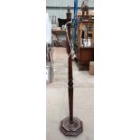 Mahogany standard lamp CONDITION: Please Note - we do not make reference to the
