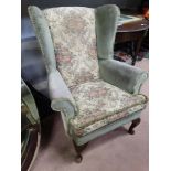 Parker Knoll floral upholstered armchair This lot is being sold for our nominated charity for the