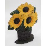 Sunflower Doorstop CONDITION: Please Note - we do not make reference to the