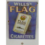 Reproduction Enamel on tin Advertising sign for Wills cigarettes CONDITION: Please