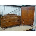 1940s tallboy and matching chest CONDITION: Please Note - we do not make reference