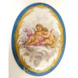 A 19thC Limoges style plaque ,