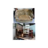 Assorted Furniture : Bed head and footboard + head board .