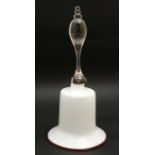 An Art Glass hand bell,