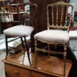 Victorian Boudoir chair together with another CONDITION: Please Note - we do not