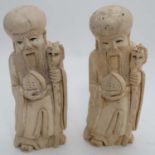2 resin figures - Shou xin Gong - God of Longevity CONDITION: Please Note - we do