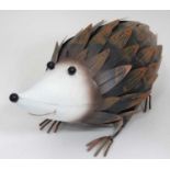 Hedgehog garden ornament 13 1/2 " x 5 1/2" x 6" high overall CONDITION: Please Note
