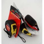 4 No 5 Metre measuring tapes CONDITION: Please Note - we do not make reference to