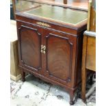 Leather topped cabinet CONDITION: Please Note - we do not make reference to the