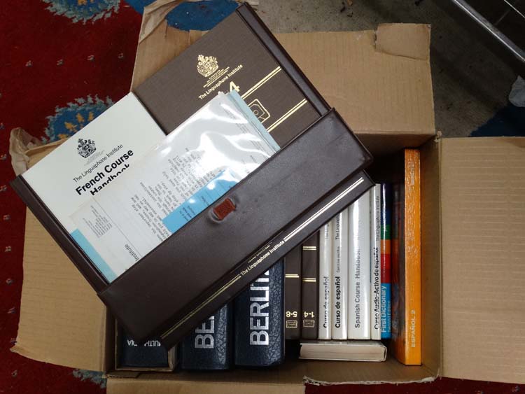 Quantity of Linguaphone books etc CONDITION: Please Note - we do not make