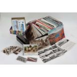 Box assorted postcards and tea cards/cigarette cards CONDITION: Please Note - we do