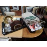 Quantity of miscellaneous to include, clock, ceramics, metalware,