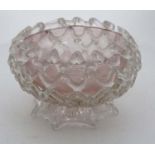 Trailed Art glass bowl CONDITION: Please Note - we do not make reference to the
