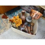 Box mixed copper and brass CONDITION: Please Note - we do not make reference to the