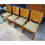 4 Art Deco dining chairs CONDITION: Please Note - we do not make reference to the