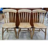 Three elm and beech chairs CONDITION: Please Note - we do not make reference to